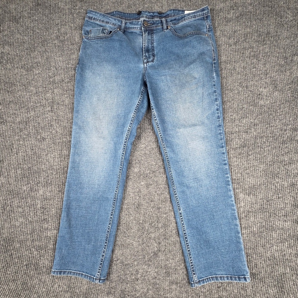 Buffalo David Britton Jackson Mens Jeans Blue Size 38x29 Suspenders Straight Leg